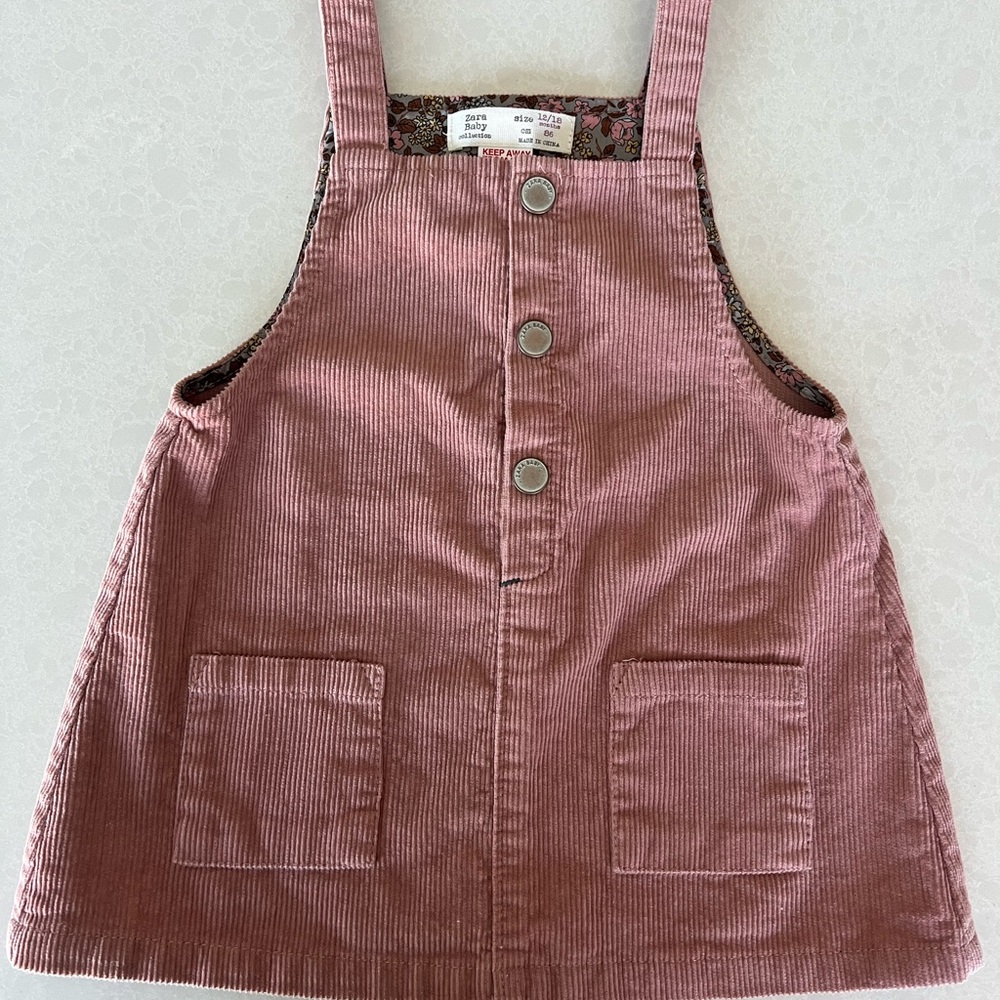 Pink Corduroy Dress Jumper